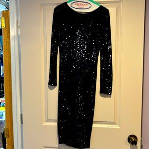 Sequin Navy dress by Aqua size 2